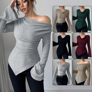 Blouse Off Shoulder - Blusa de mujer de manga larga
