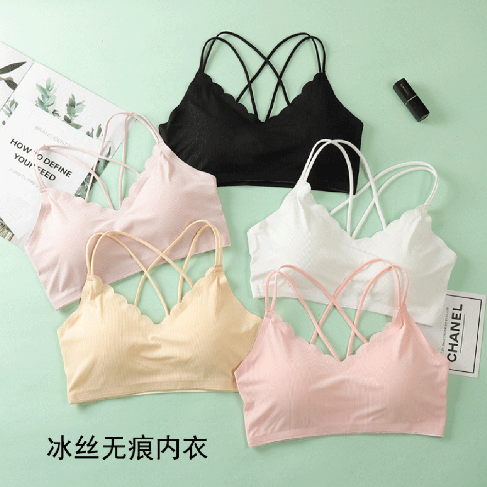 Bralette Triangle Set - Lencería deportiva sin costuras 3D para