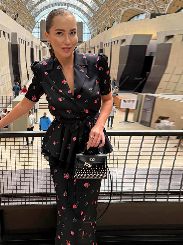 Conjunto de Blazer y Falda Flo - Romper Floral Print reseña y precio
