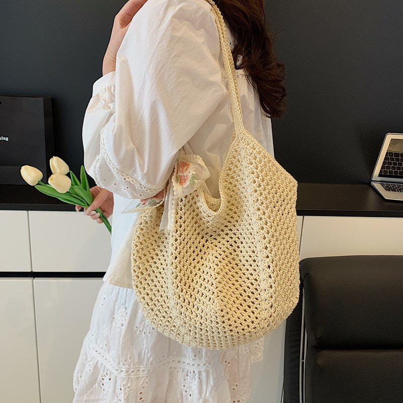Bolso Tote de Rafia Tejida con - Crochet Bag Raffia reseña y precio