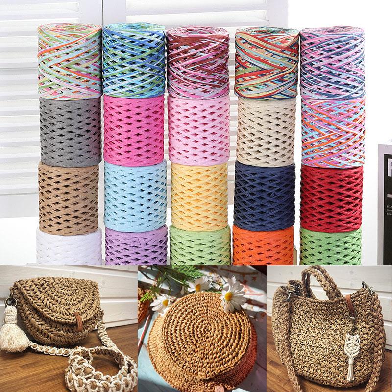 Cuerda de papel rafia de 200M, - Crochet Bag Raffia reseña y precio