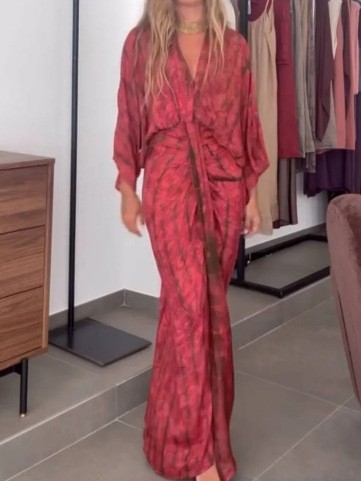 Vestido de Verano para Mujer,  - Linen Dress Wrap reseña y precio
